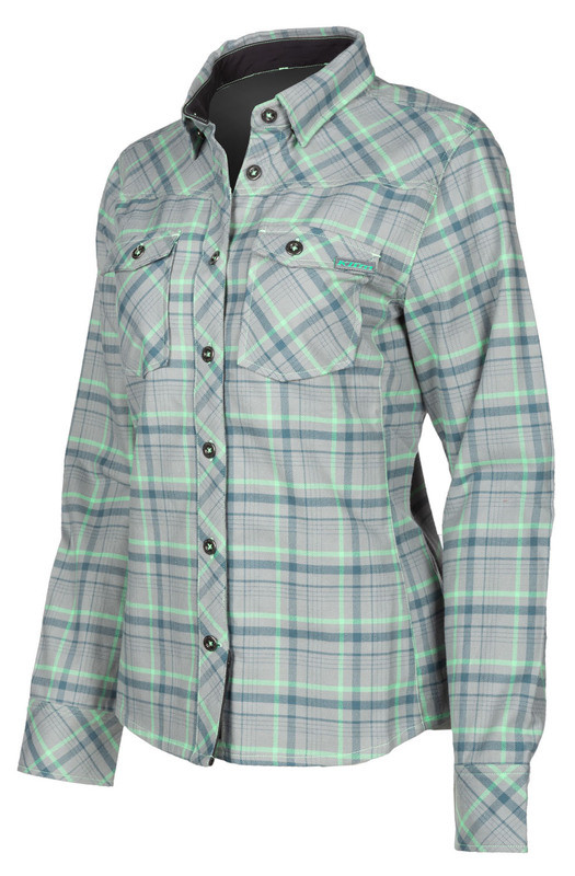 Klim Upland Monument Gray Wintermint Flannel Shirt