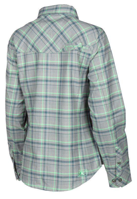 Klim Upland Monument Gray Wintermint Flannel Shirt