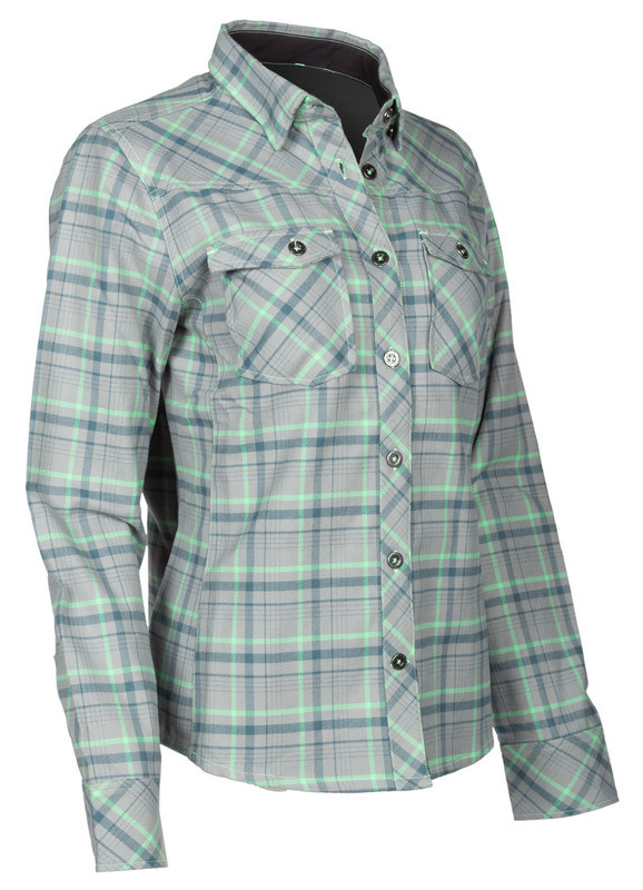Klim Upland Monument Gray Wintermint Flannel Shirt