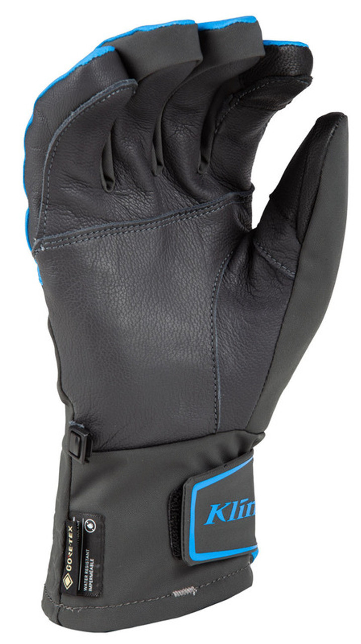 Klim Powerxross Asphalt Electric Blue Lemonade Glove