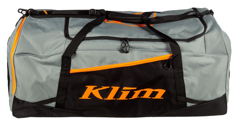 Klim Drift Gear Bag Slate Gray Strike Orange