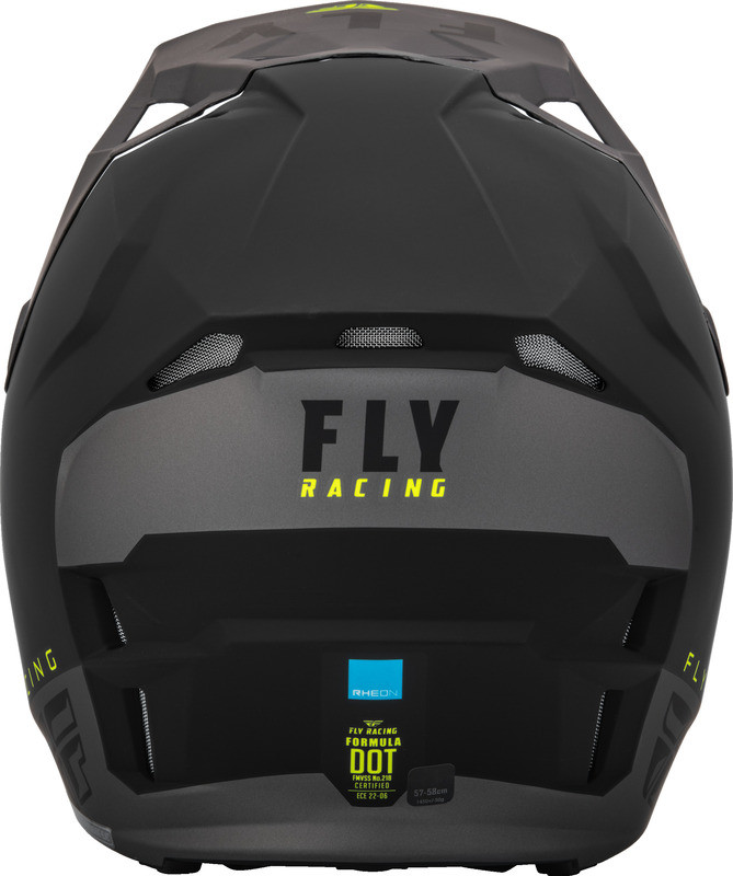 Fly Racing Formula Cp Slant Matte Black Grey Hi-Vis Helmet