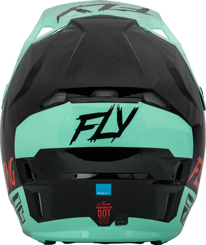 Fly Racing Formula Cp S.E. Rave Black Mint Red Helmet - Speed Addicts