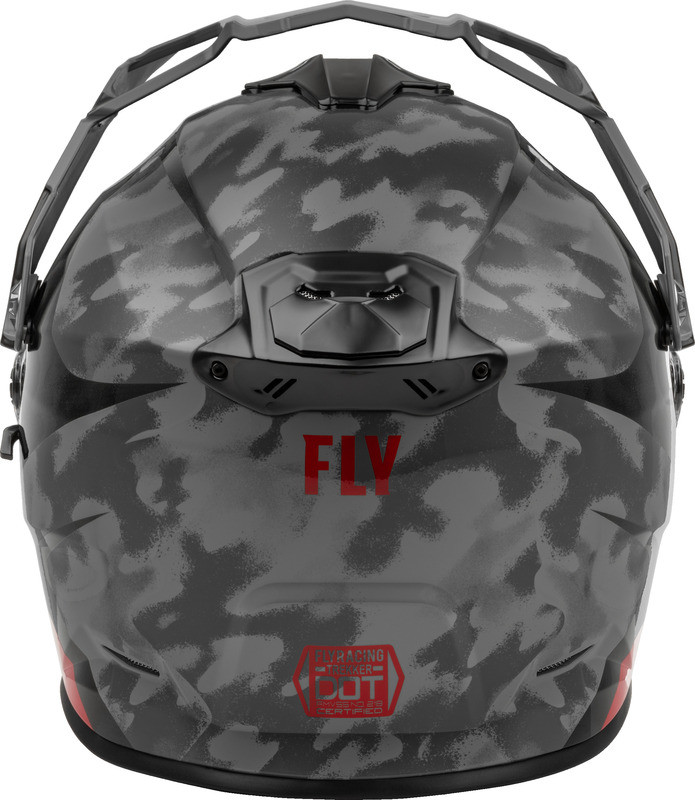 Fly Racing Trekker Pulse Black Camo Red Helmet