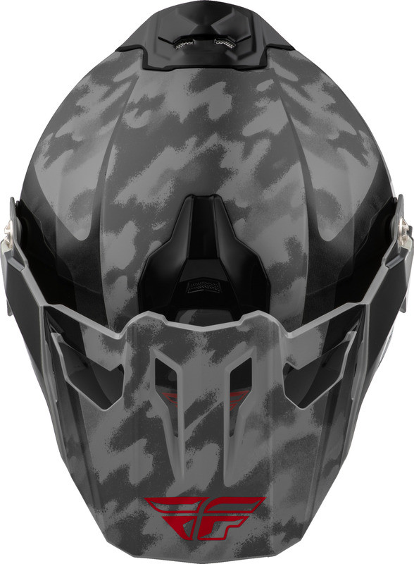 Fly Racing Trekker Pulse Black Camo Red Helmet
