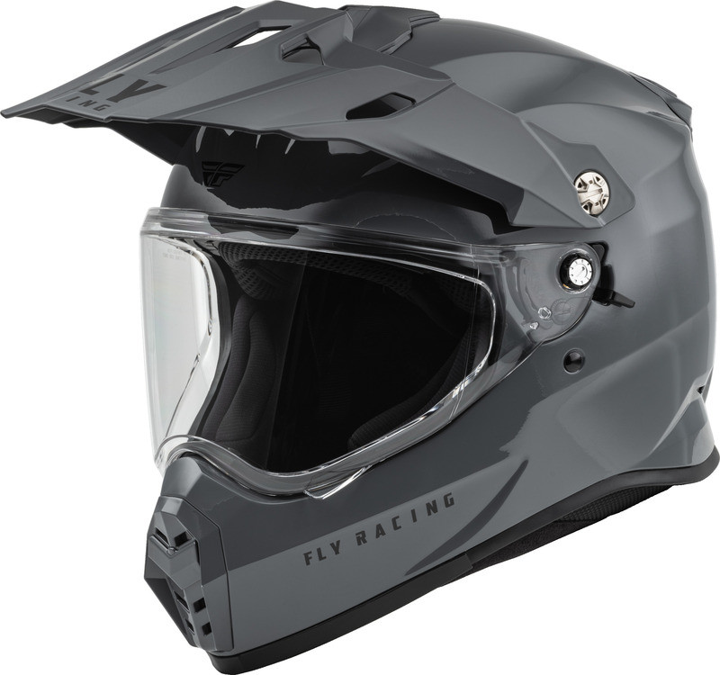 Fly Racing Trekker Solid Grey Helmet