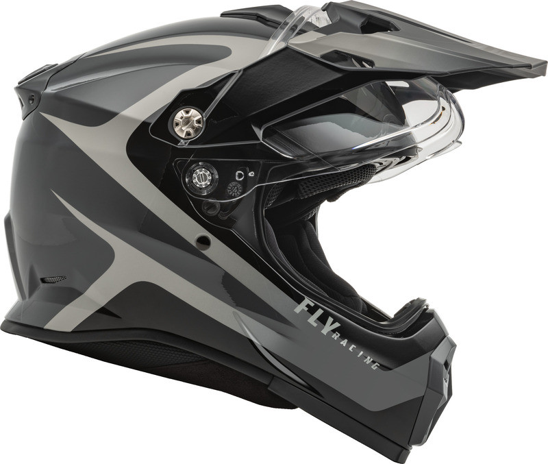 Fly Racing Trekker Pulse Black Grey Helmet