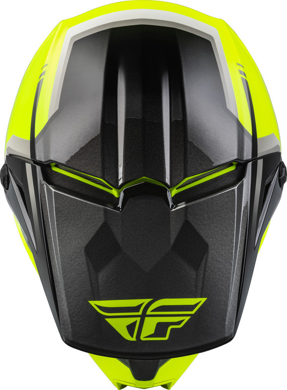 Fly Racing Kinetic Vision Hi-Vis Black Helmet