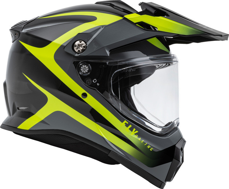 Fly Racing Trekker Pulse Black Hi-Vis Helmet
