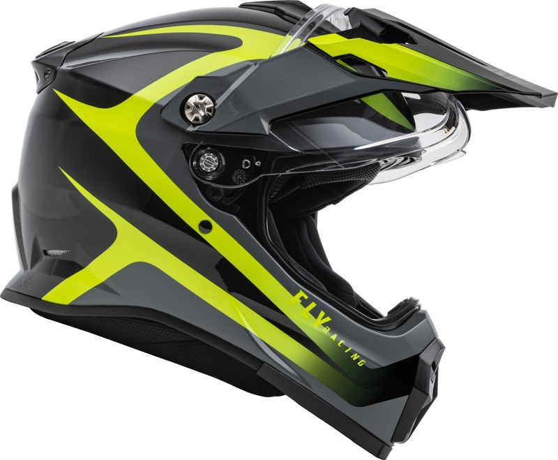 Fly Racing Trekker Pulse Black Hi-Vis Helmet