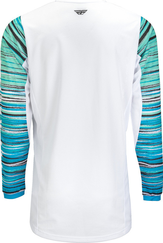 Fly Racing Kinetic Mesh White Blue Mint Jersey