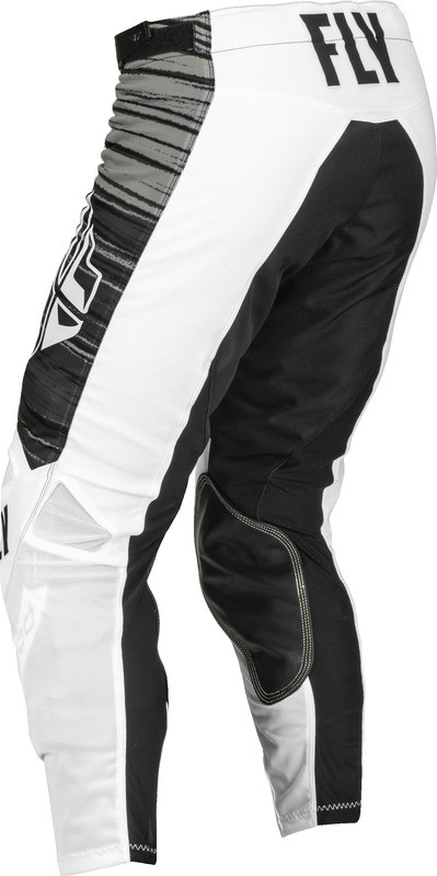 Fly Racing Kinetic Mesh White Black Grey Pants