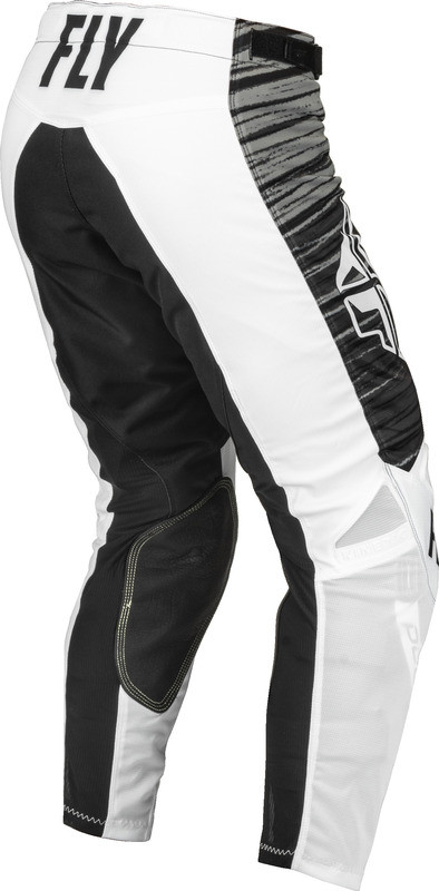 Fly Racing Kinetic Mesh White Black Grey Pants