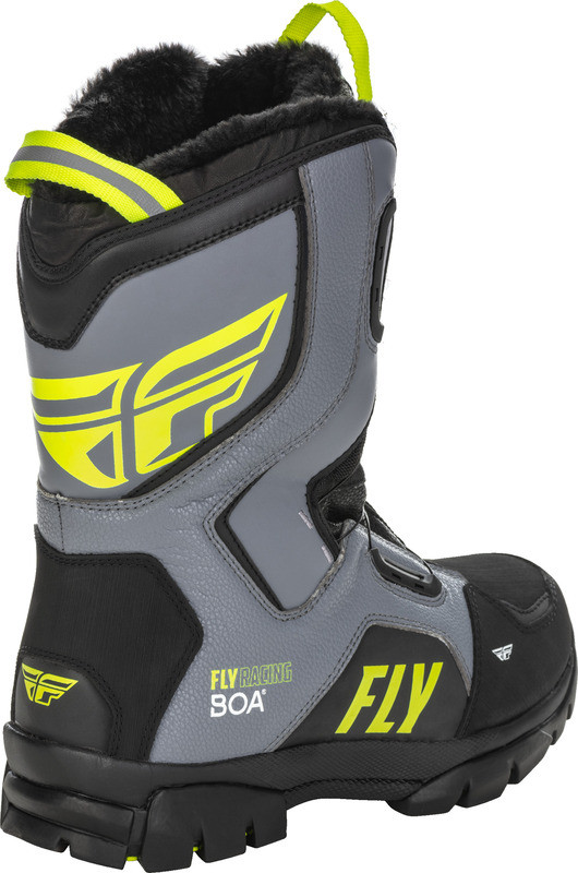 Fly Racing Marker Boa Black Grey Hi-Vis Boot