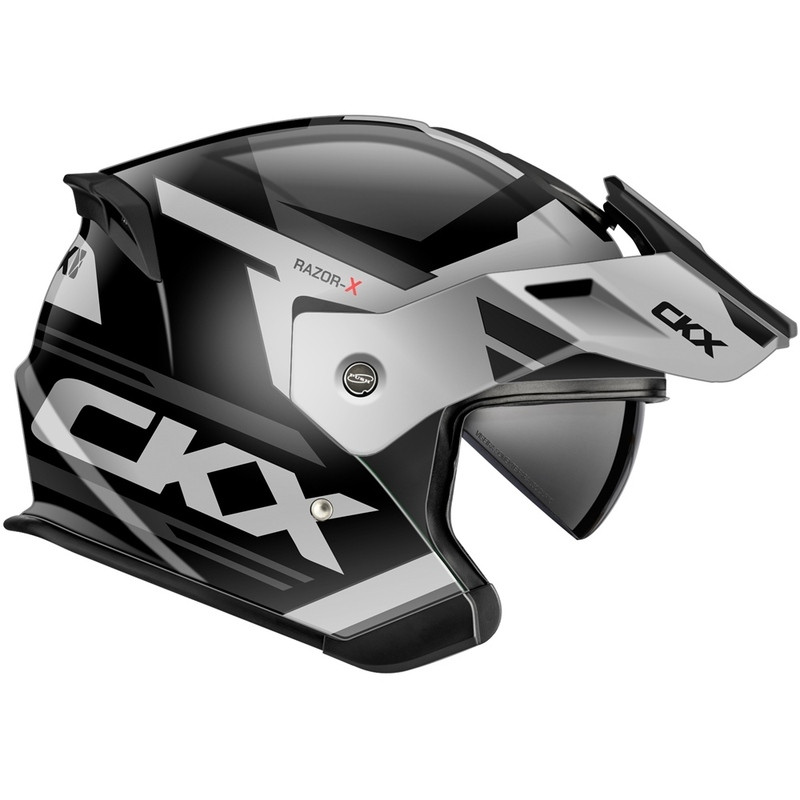 CKX Razor-X Slant Gray Helmet