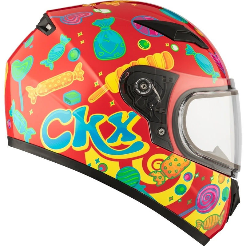 CKX RR519Y Candy Red Dual Lens Youth Helmet