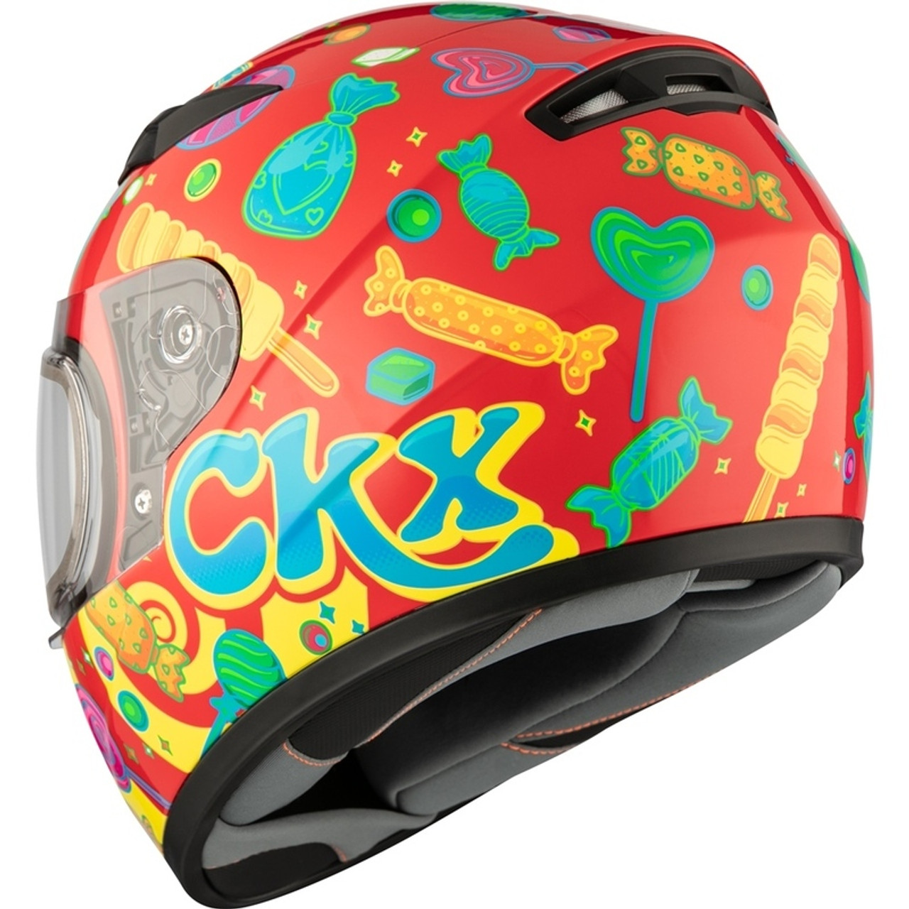CKX RR519Y Candy Red Dual Lens Youth Helmet
