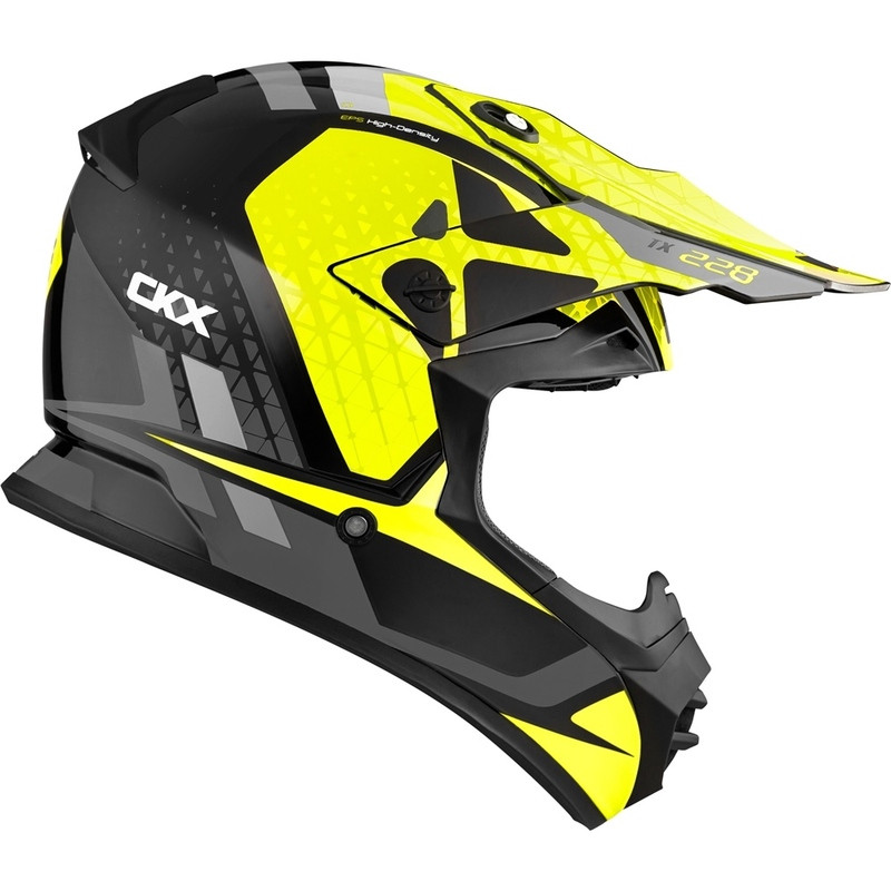 CKX TX228 Race Yellow Helmet