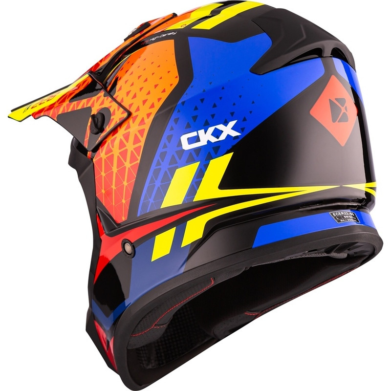 CKX TX228 Race Orange Yellow Helmet