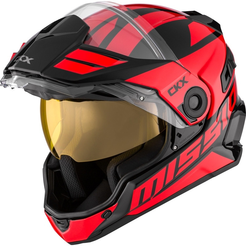 CKX Mission AMS Space Red Dual Lens Helmet