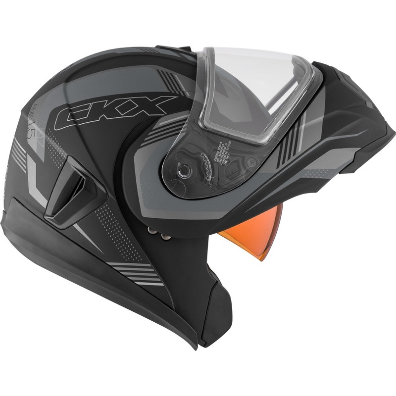 CKX Tranz 1.5 AMS Omeg Matte Gray Dual Lens Helmet