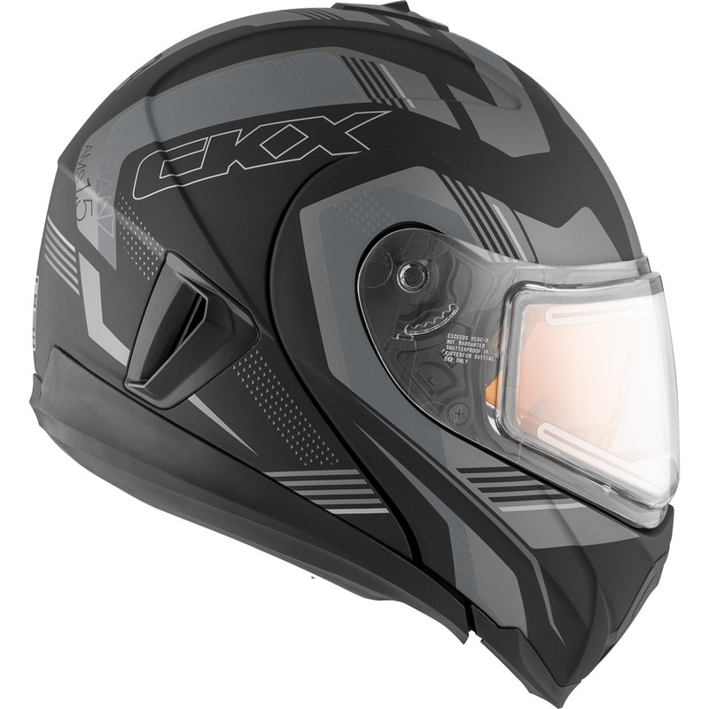 CKX Tranz 1.5 AMS Omeg Matte Gray Electric Helmet