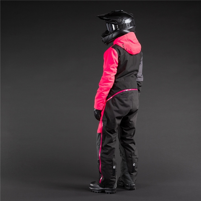 CKX Elevation Black Charcoal Pink One-Piece Womens Suit