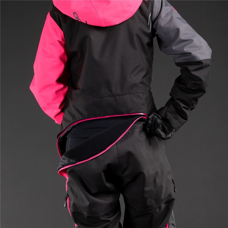 CKX Elevation Black Charcoal Pink One-Piece Womens Suit
