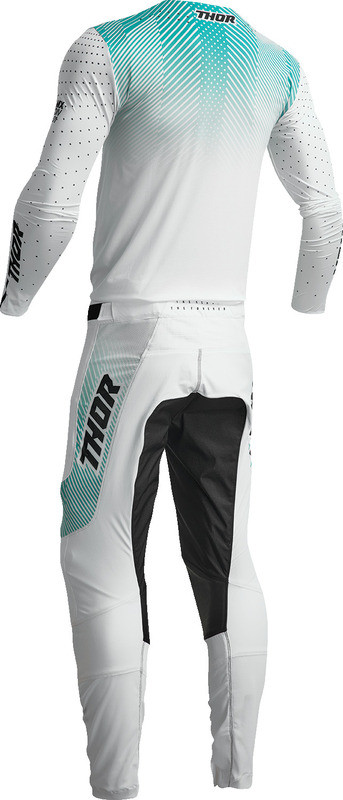 Thor Prime Tech White Teal Jersey