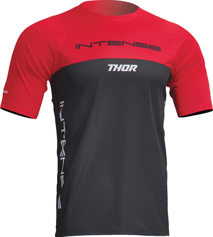 Thor Intense Assist Censis Short-Sleeve Red Black Jersey