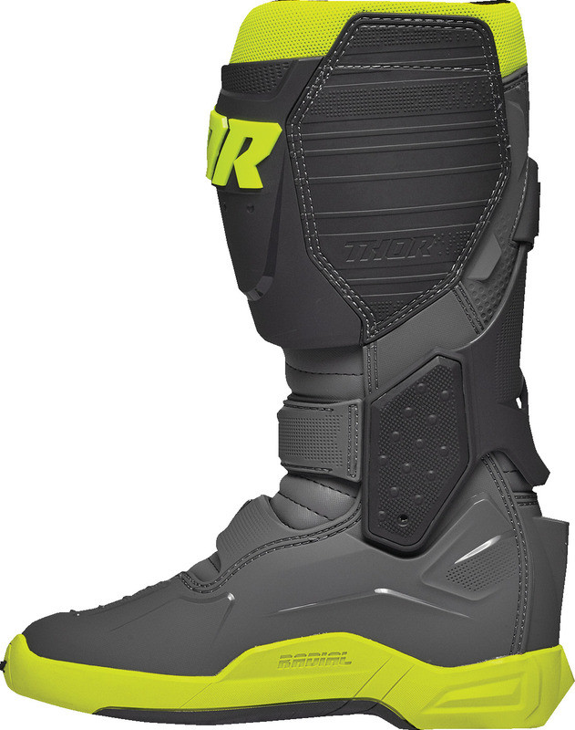 Thor Radial Gray Fluorescent Yellow Boots