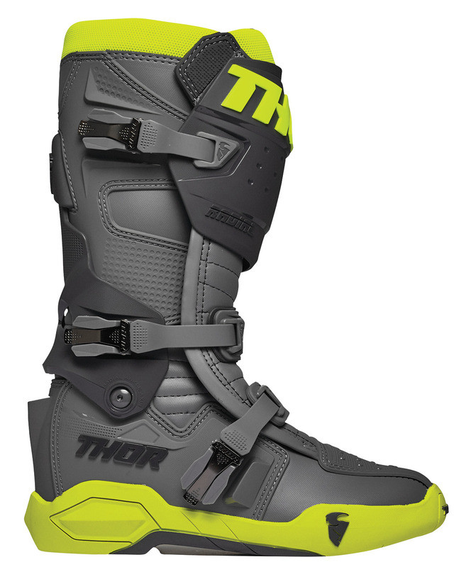 Thor Radial Gray Fluorescent Yellow Boots