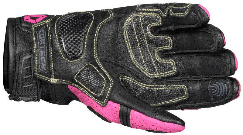 Cortech Revo Sport ST Black Pink Womens Gloves