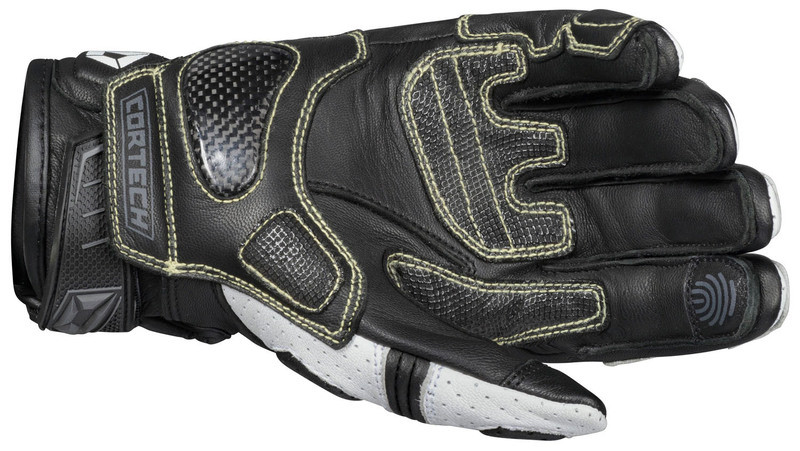 Cortech Revo Sport ST Black White Womens Gloves