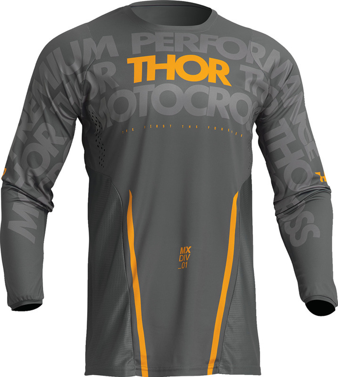 Thor Pulse Mono Gray Yellow Jersey