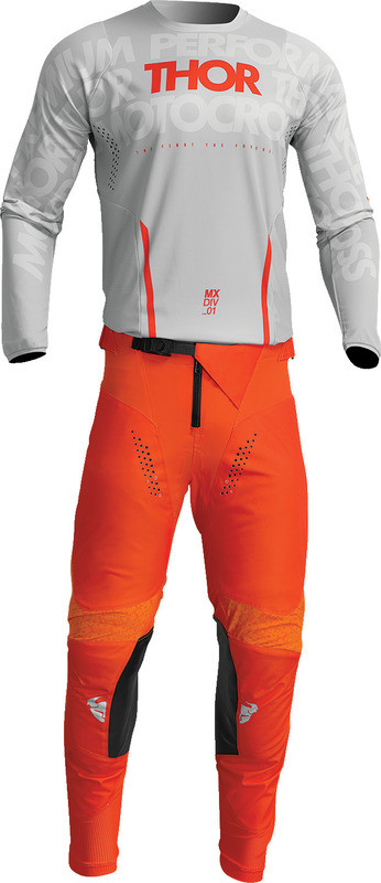 Thor Pulse Mono Gray Orange Jersey