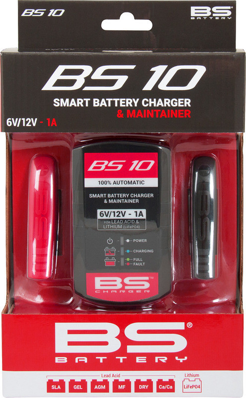BS Battery BS15 Charger Lithium and Lead Acid 6V 12V 1.5A