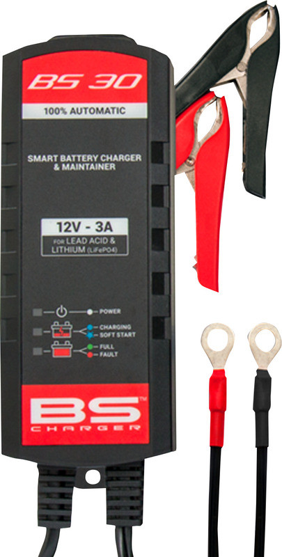BS Battery Charger BS30 Lithium and Lead Acid 6V - 12V 3A