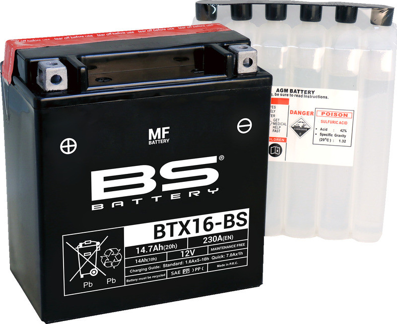 BS Battery BTX16-BS Battery