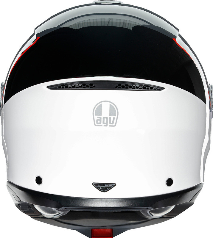 AGV Tourmodular Balance White Gray Red Helmet