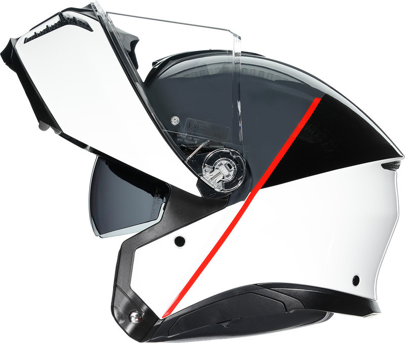 AGV Tourmodular Balance White Gray Red Helmet