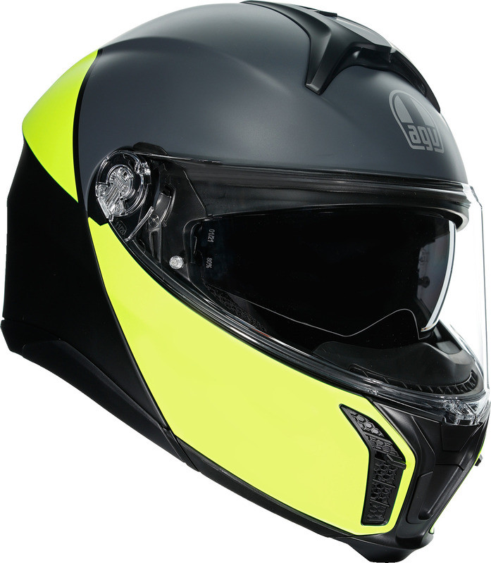 AGV Tourmodular Balance Black Yellow Fluo Gray Helmet