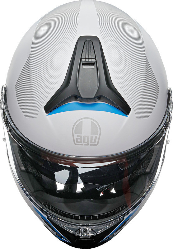 AGV Tourmodular Frequency Gray Blue Helmet - Speed Addicts