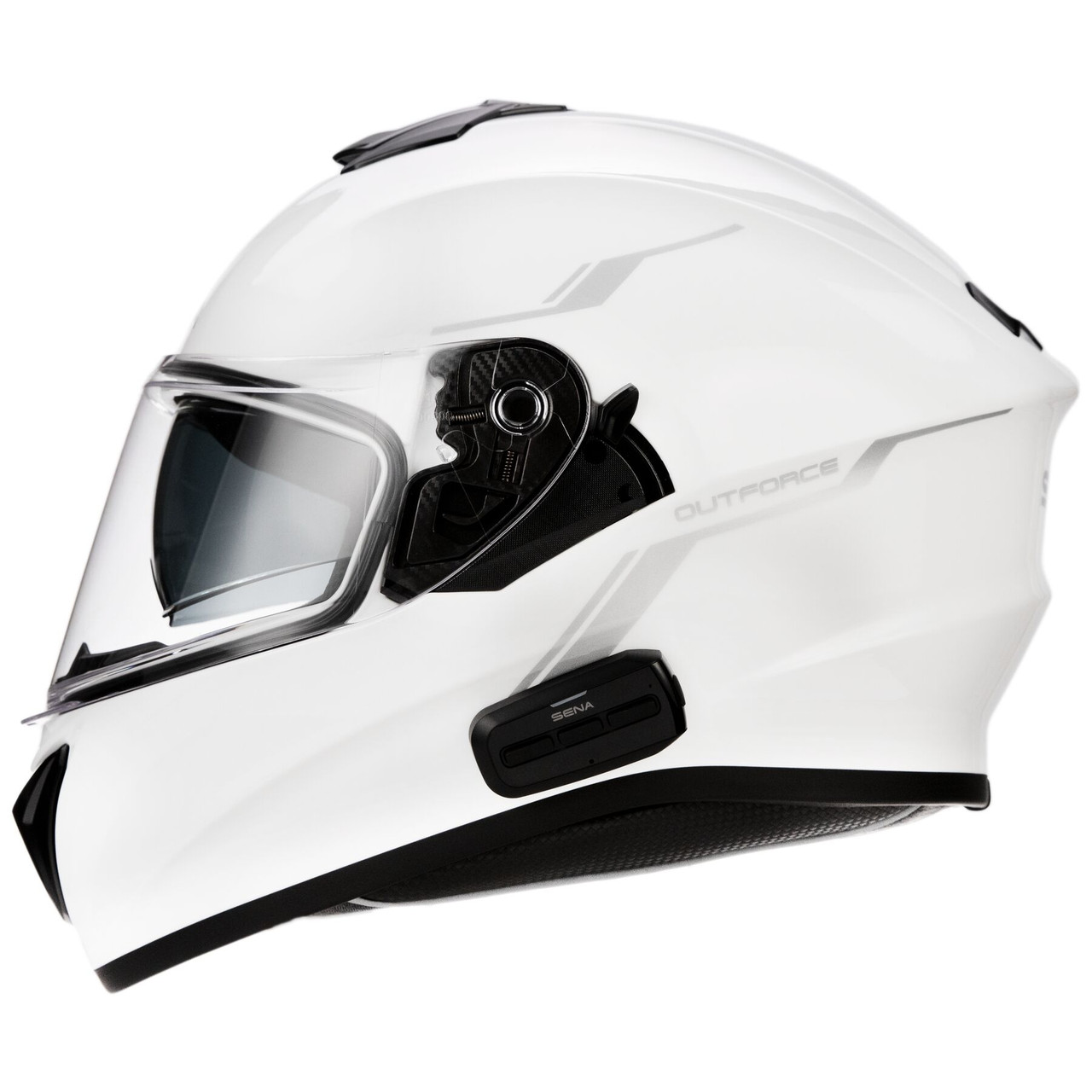 Sena Outforce Glossy White Helmet