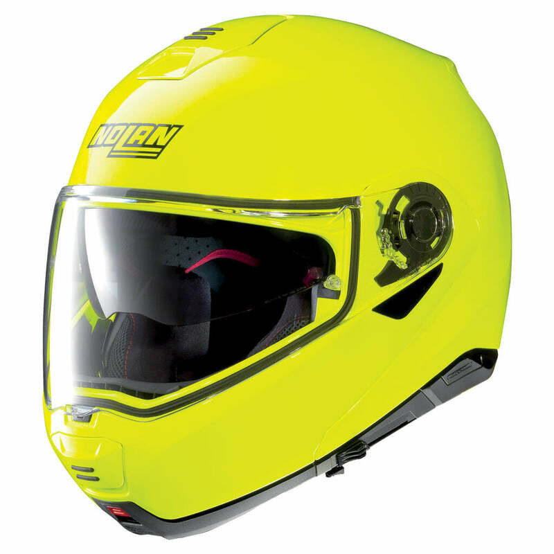 Nolan N100-5 Hi-Viz Yellow Helmet - Speed Addicts