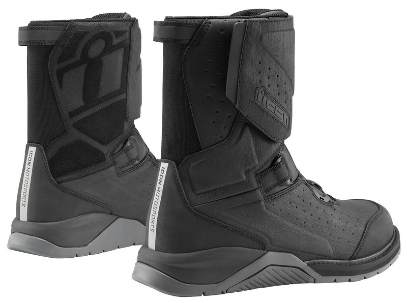 Icon Alcan Waterproof Black Boots
