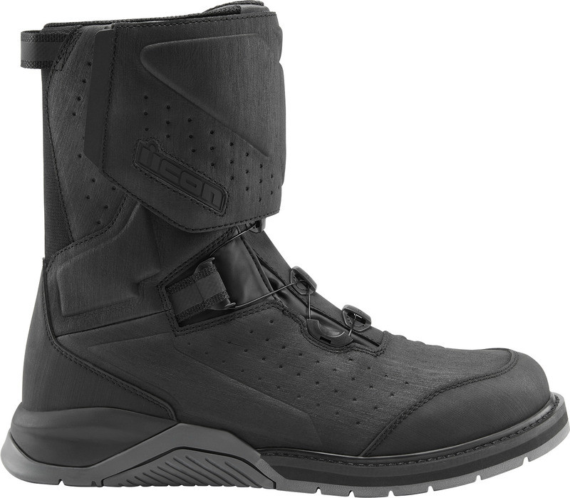 Icon Alcan Waterproof Black Boots