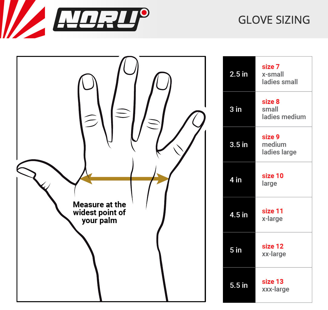 NORU Furo Black Womens Gloves