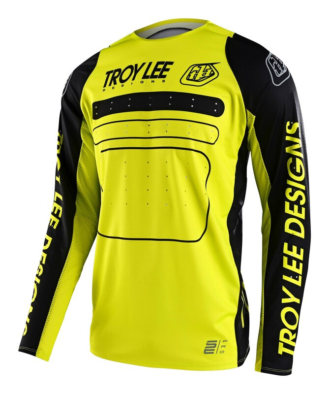 Troy Lee Designs Se Pro Drop In Black Glo Yellow Jersey