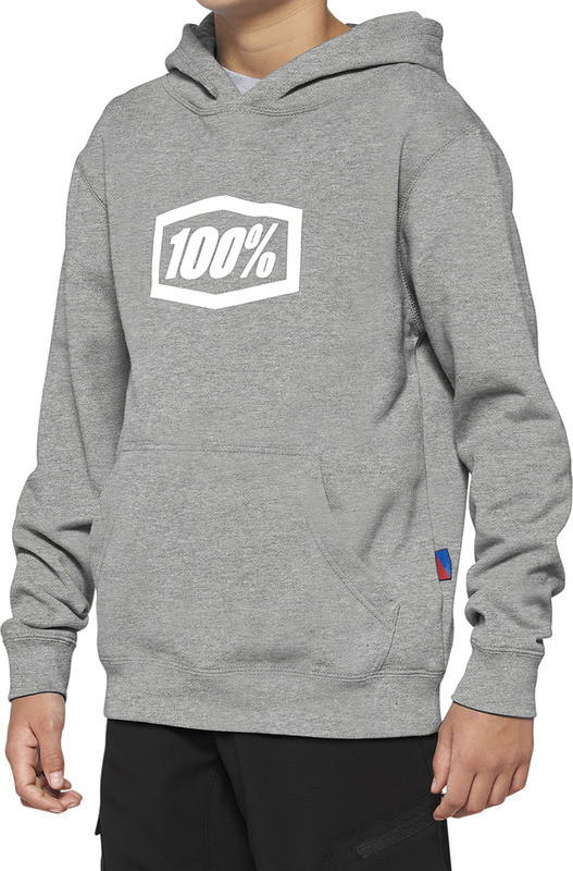 100% Youth Icon Gray Hoodie